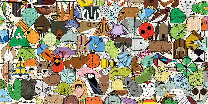 Charley Harper: Beguiled by the Wild 1000 Piece Puzzle