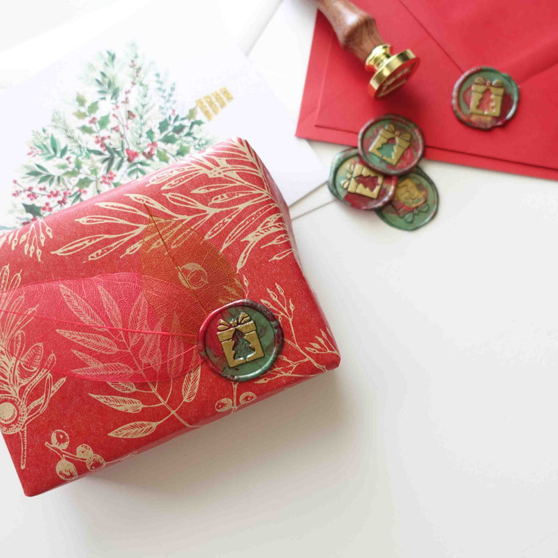 Christmas Tree Gift Wax Seal Stamp Set