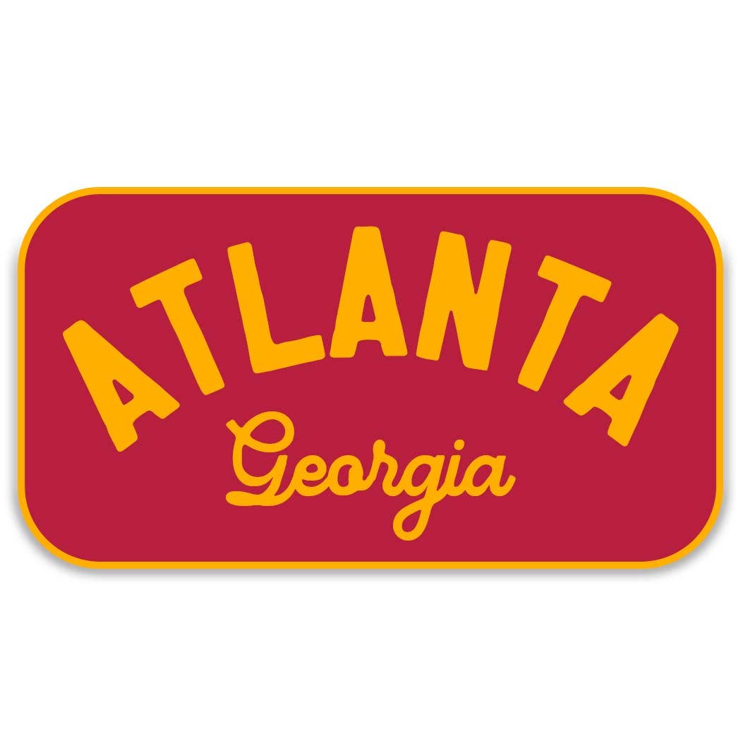 Atlanta Georgia Retro City Sign Sticker – Odd Bird Gifts