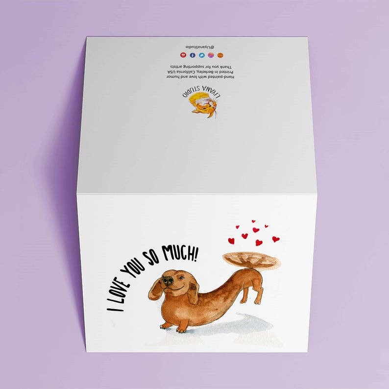 Wiener Tail Love Card