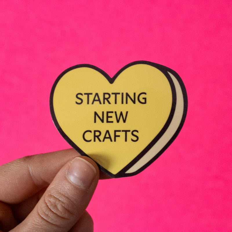 Starting New Crafts Heart Sticker
