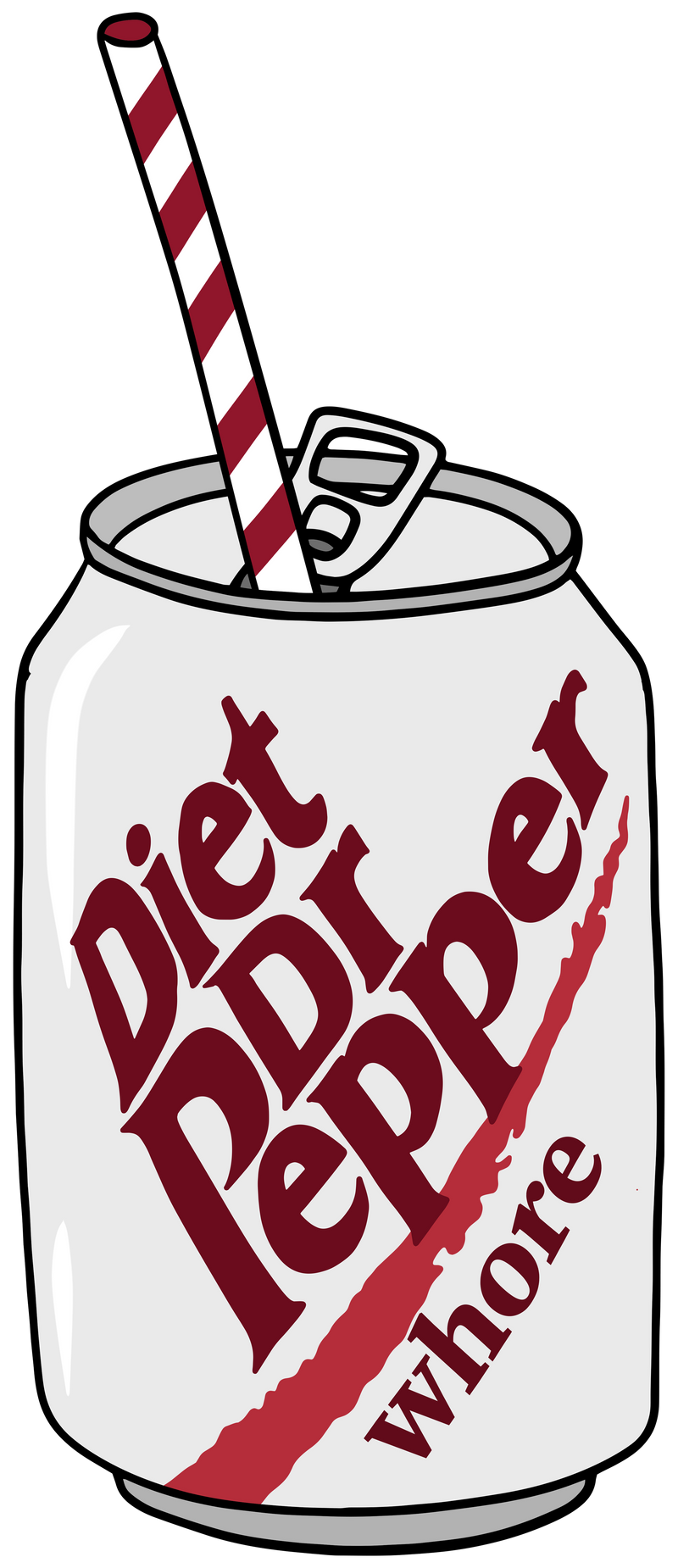 Diet Dr Pepper Whore Sticker