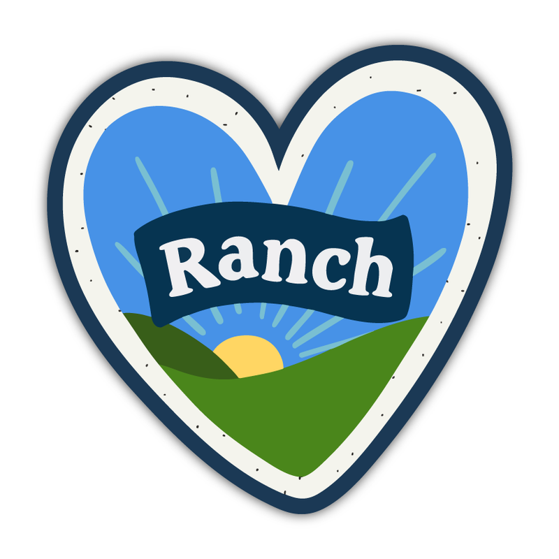 Ranch Heart Sticker