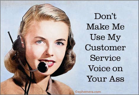 Customer Service Voice Magnet
