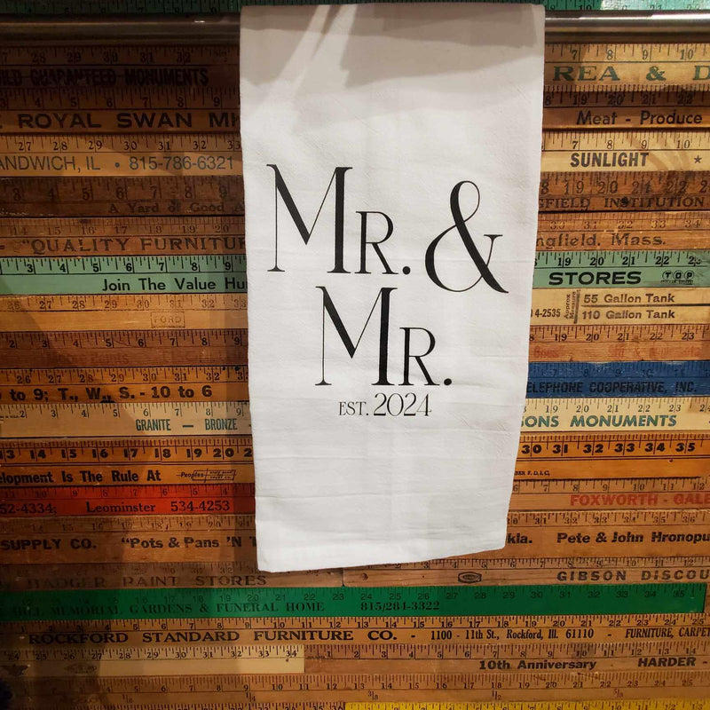 Mr. & Mr. Est 2024 Dish Towel