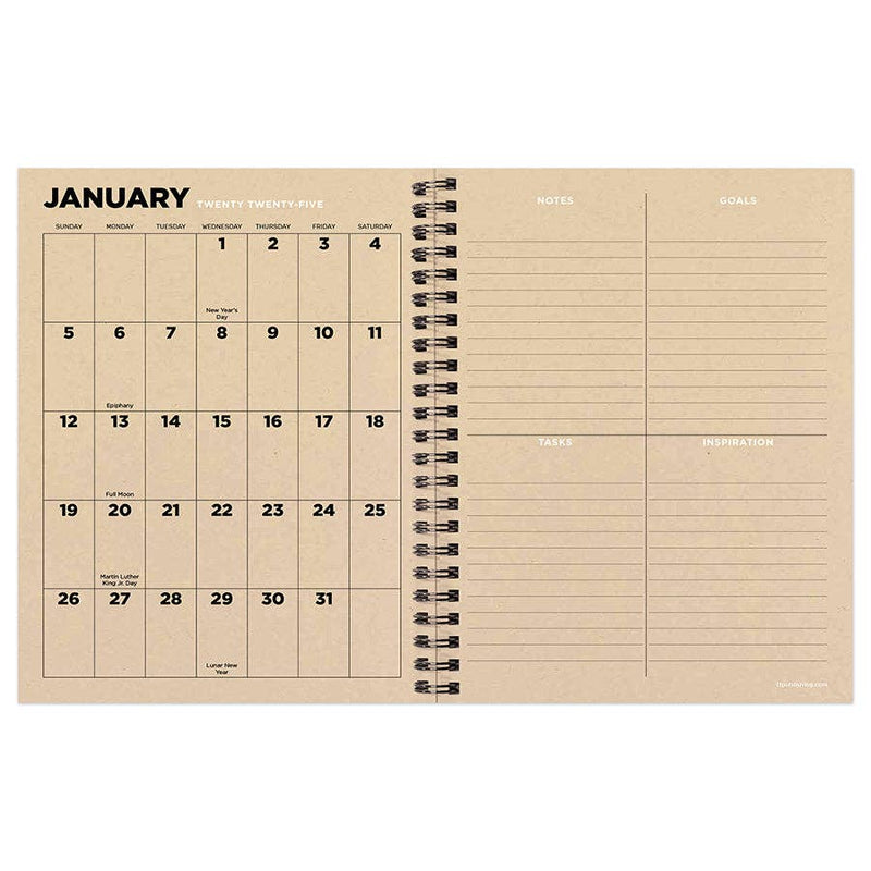 2025 Classic Composition Book Planner - Medium