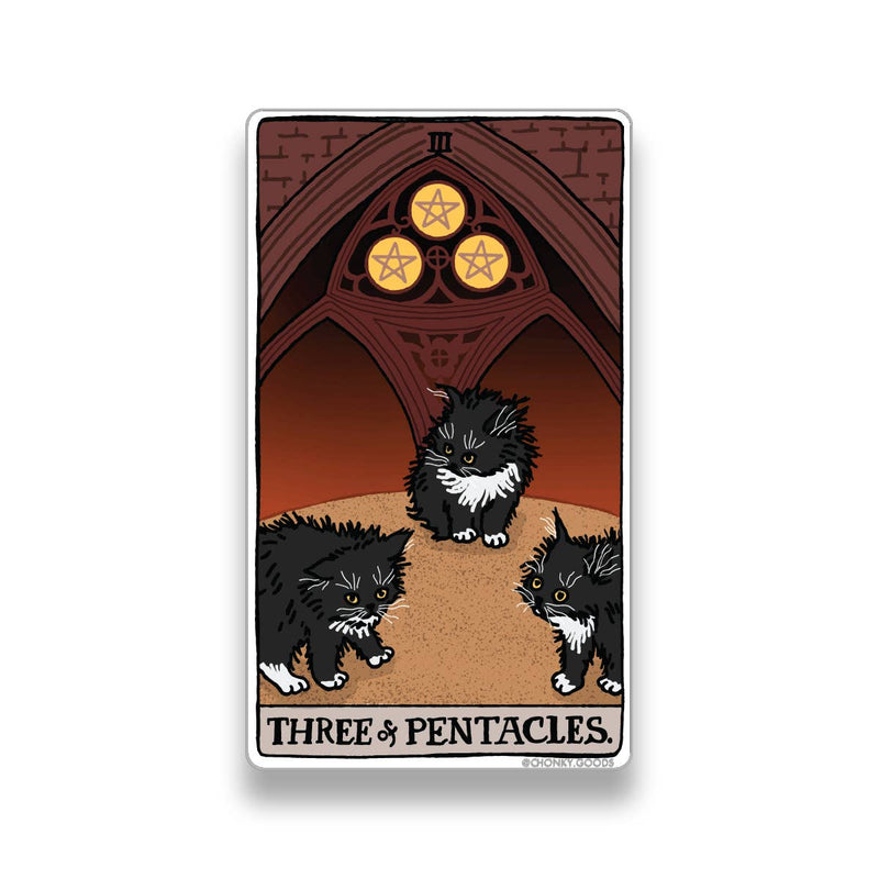 Tarot Cat Meme Die-cut Stickers (Minor Arcana)