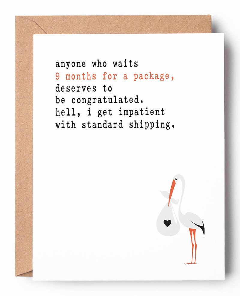Standard Shipping New Baby Card