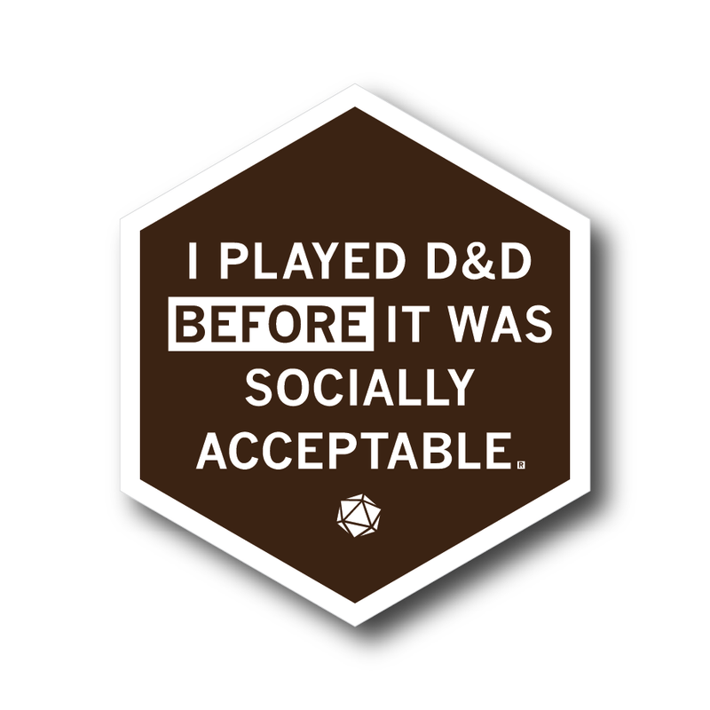 I Played D&D Die-Cut Sticker