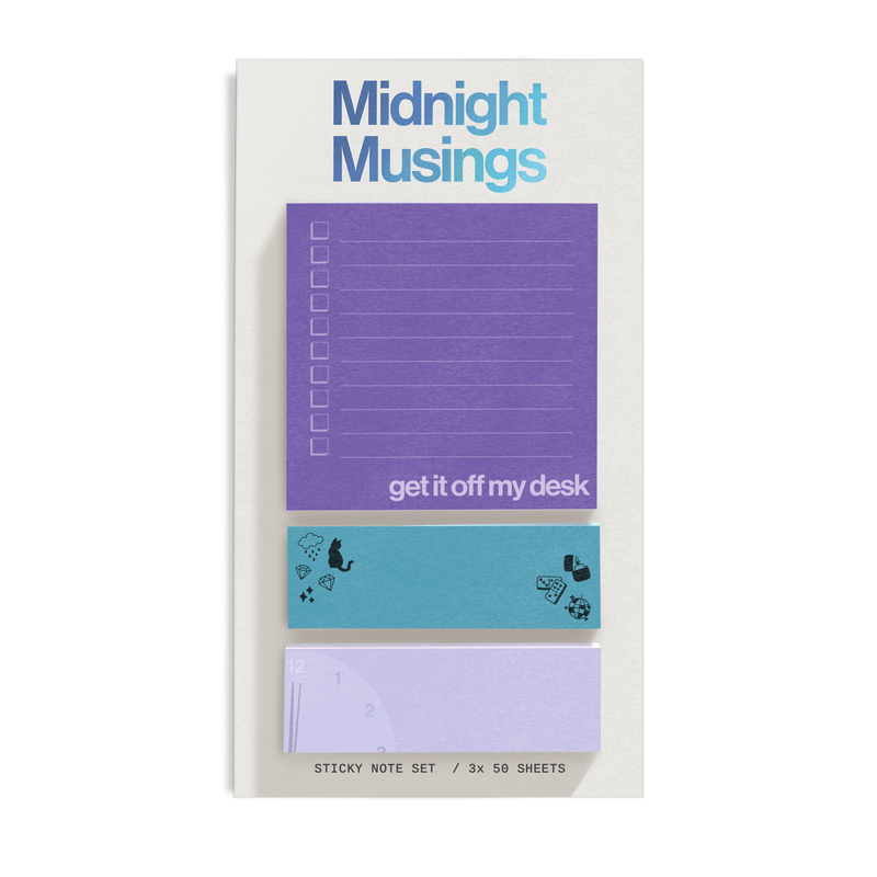 Midnight Musings Sticky Note Set