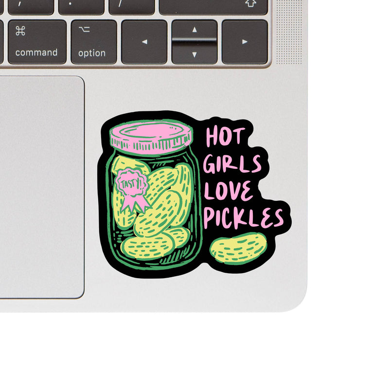Hot Girls Love Pickles Sticker