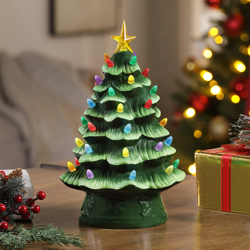 12" Nostalgic Tree - Green