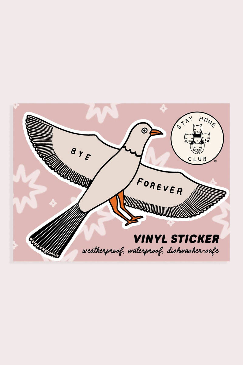 Bye Forever Bird Sticker