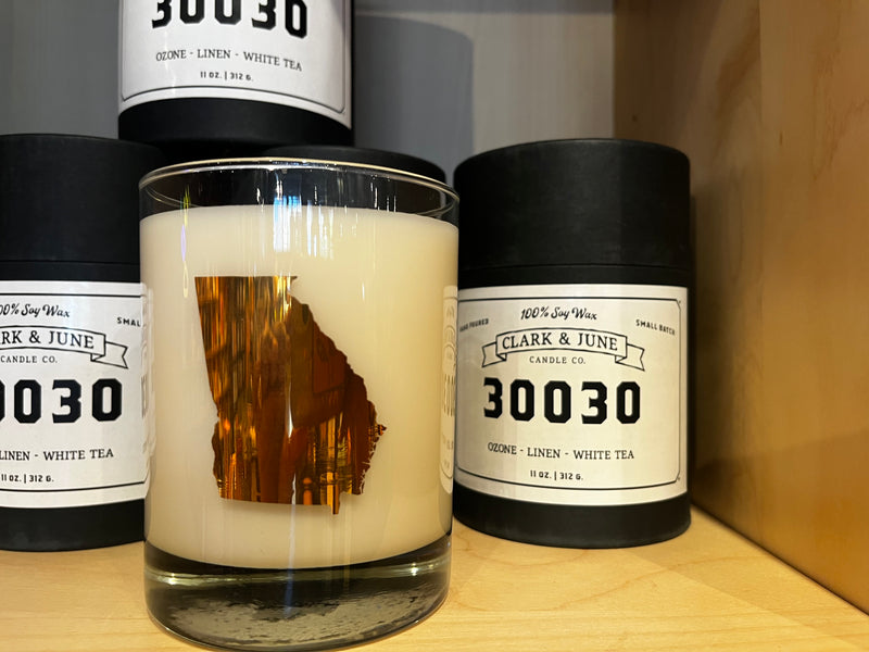 30030 Zip Code 11oz Candle - Ozone, Linen, & White Tea