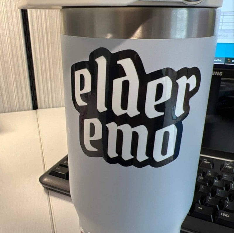 Elder Emo Vinyl Sticker