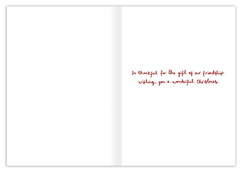 Fox & Bunny Friends Christmas Card Set of 10