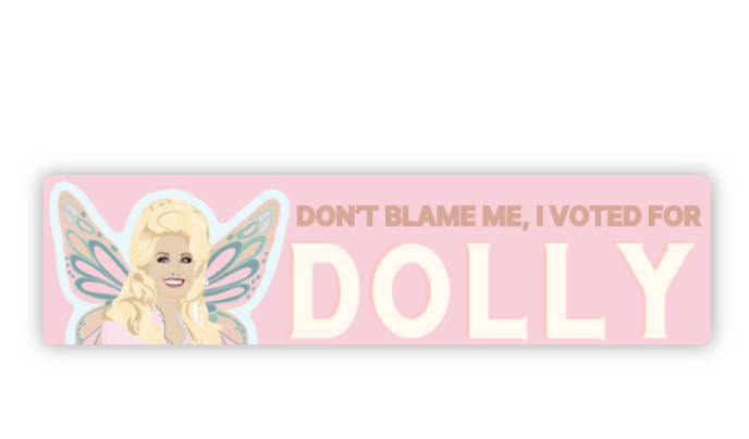 I Voted for Dolly Bumper Sticker