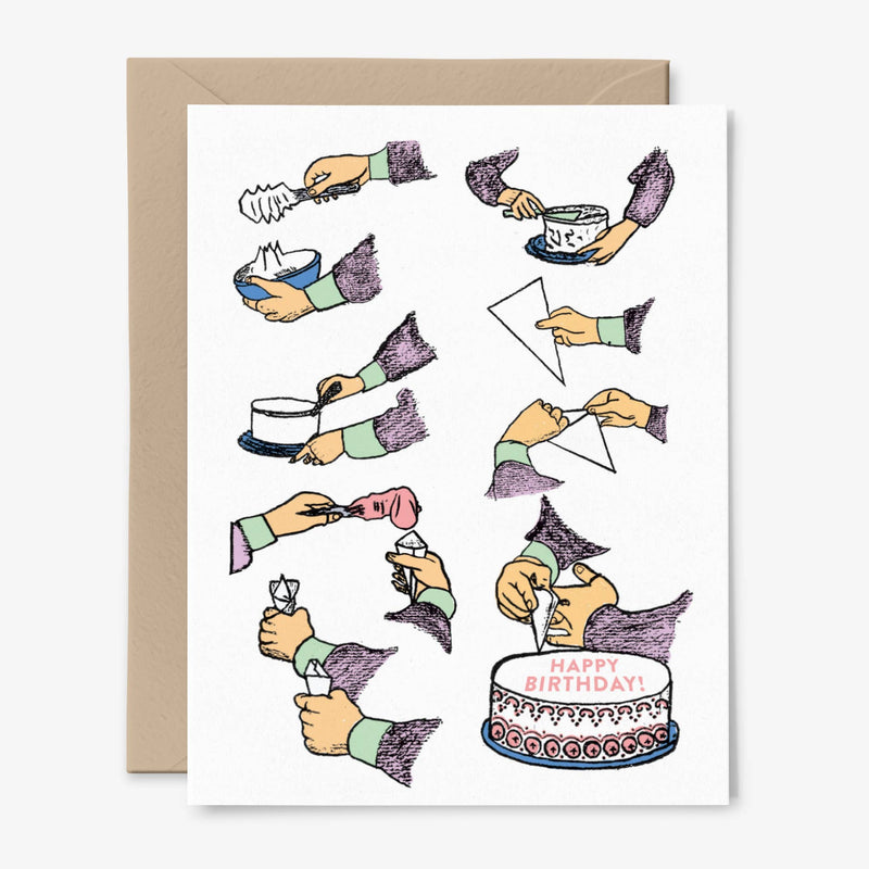 Cake Decorating Birthday Card