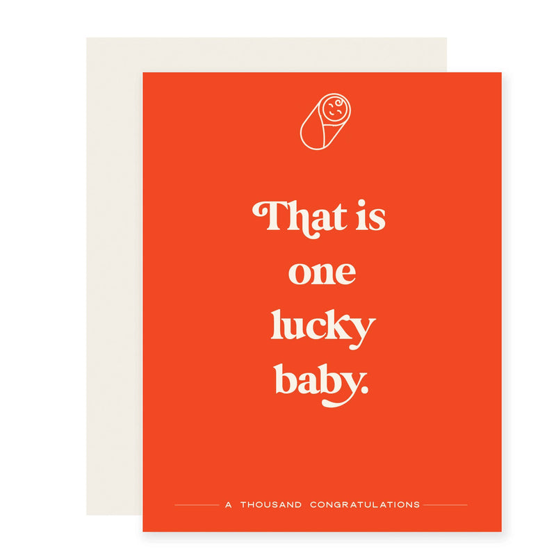 One Lucky Baby Greeting Card