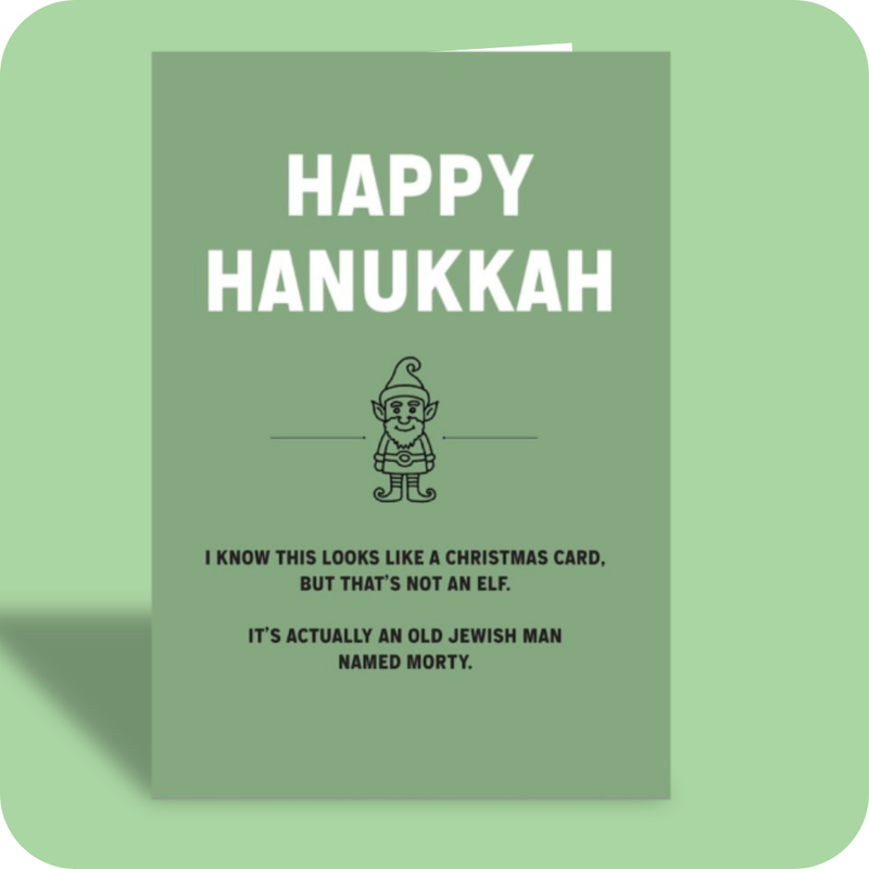 Happy Hanukkah Morty Card