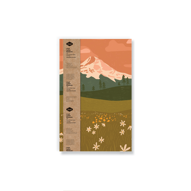Rosy Mountain Classic Layflat Notebook