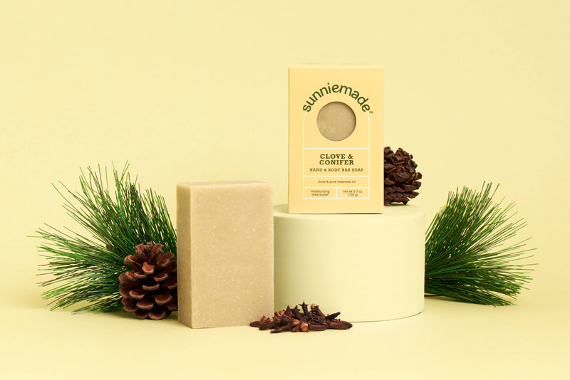 Clove & Conifer Moisturizing Hand & Body Bar Soap