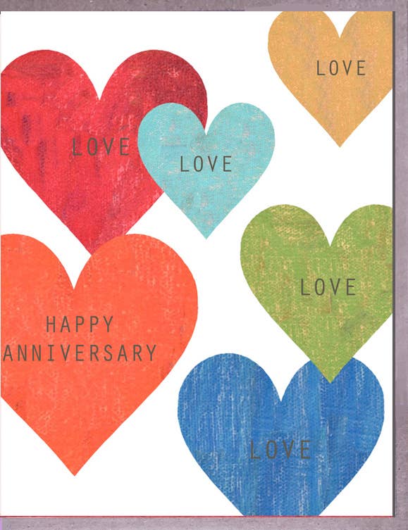 Hearts Anniversary Card