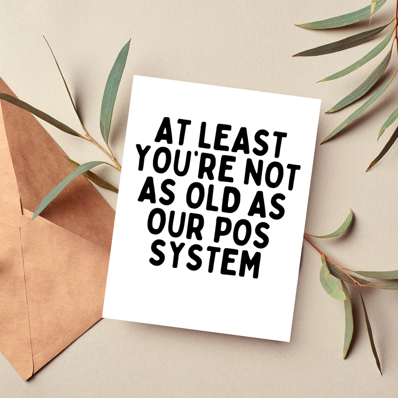 POS System Coworker Birthday Card