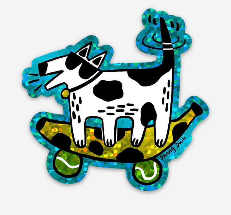 This is Bananas! Dog Glitter Sticker