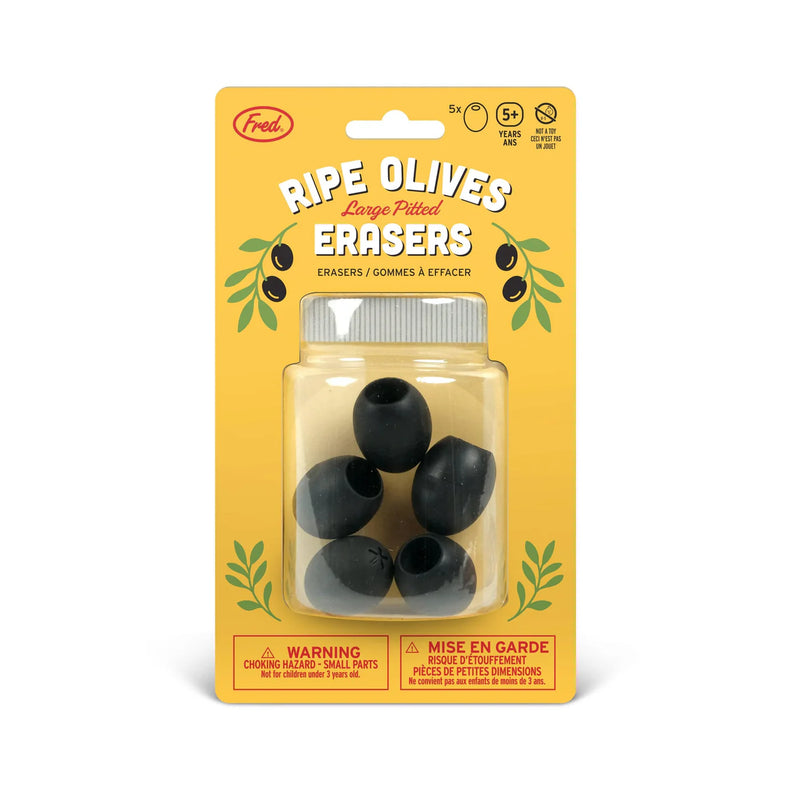 Uncanny Olive Erasers Set of 5