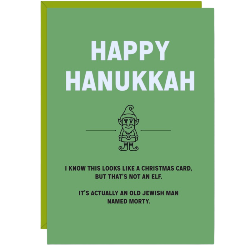 Happy Hanukkah Morty Card