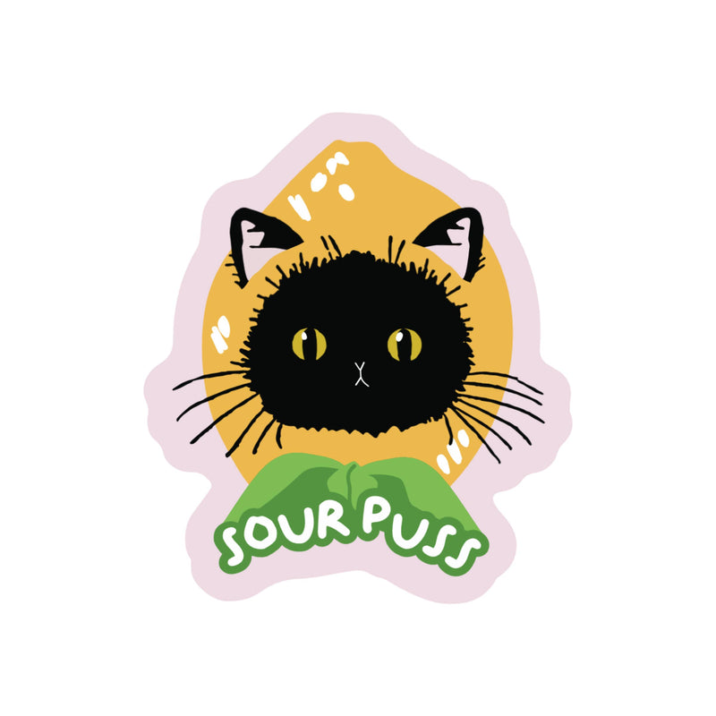 Sour Puss Kitty Sticker