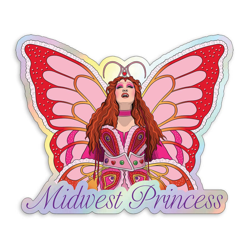 Midwest Princess Butterfly Costume Holographic Sticker