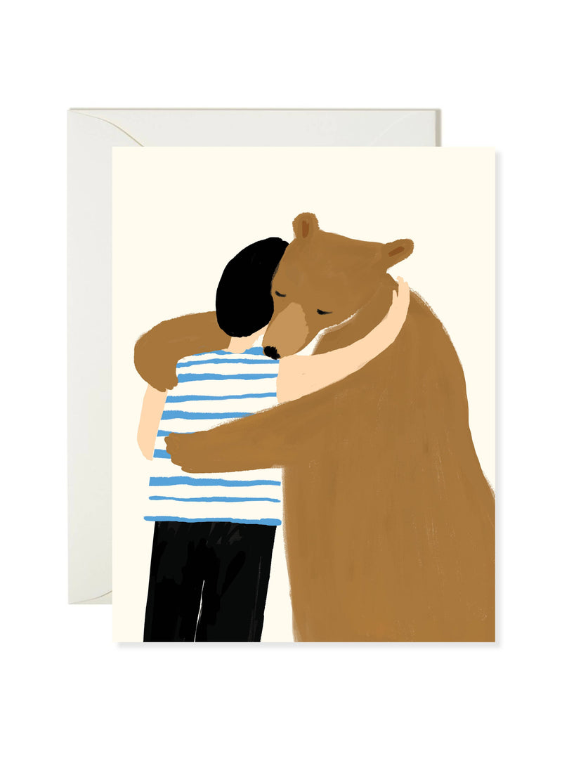 Bear Hug Sympathy Card