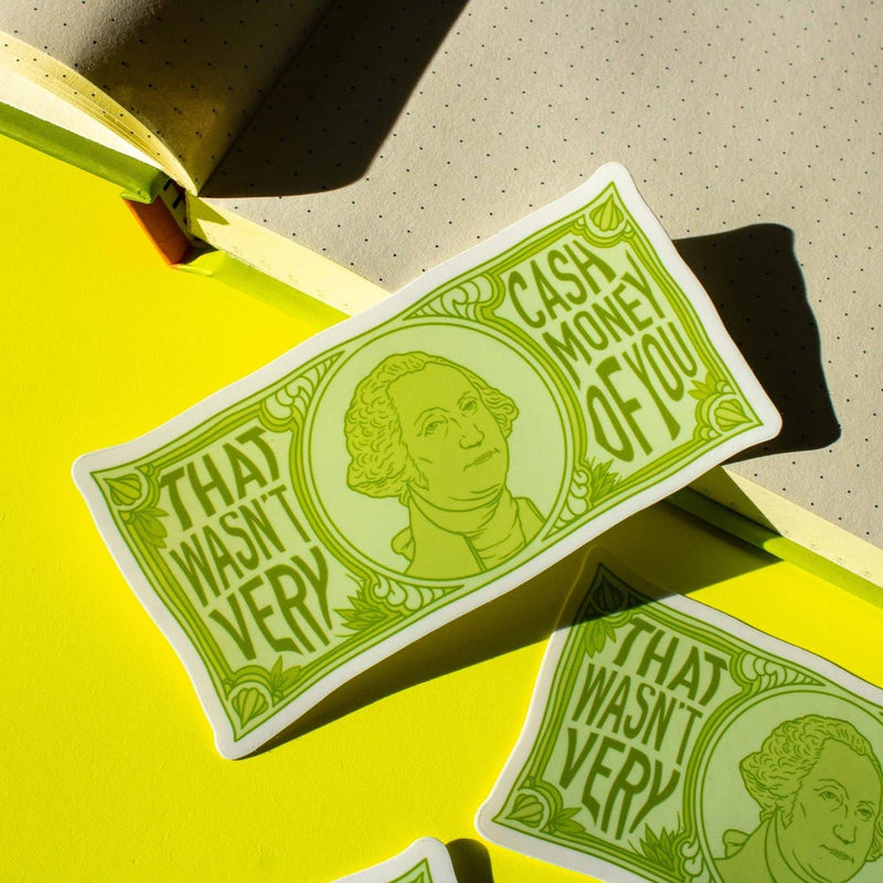 Cash Money Vinyl Sticker