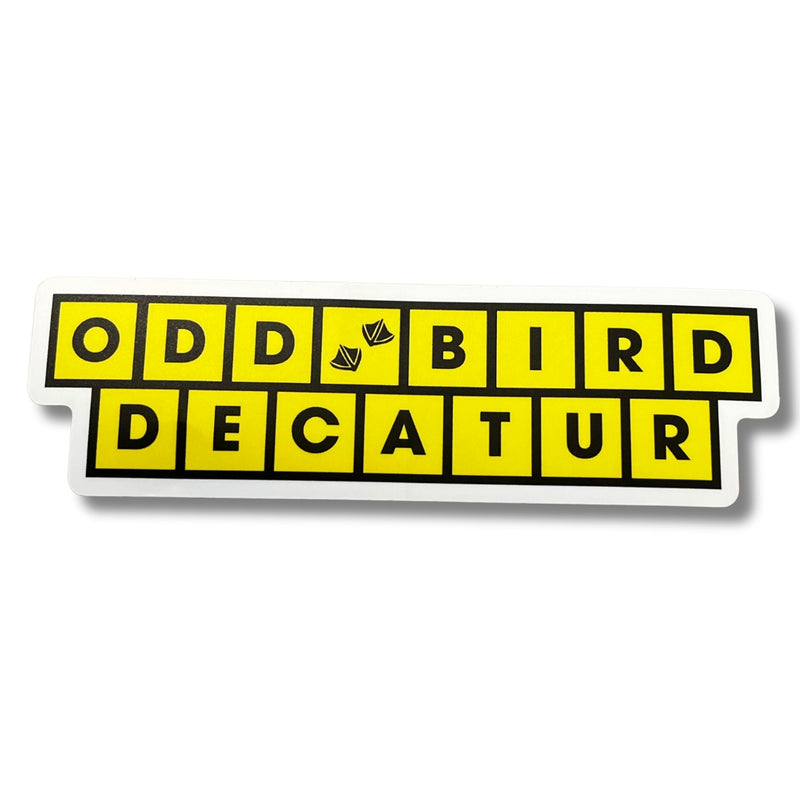 Odd Bird Waffle House Sign Sticker