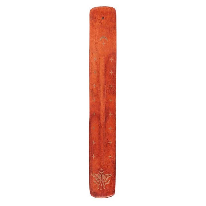 Mystical Moth Wooden Incense Ash Catcher