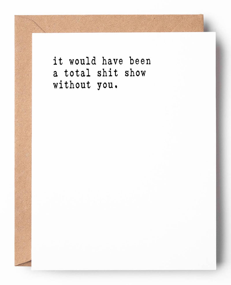 Shit Show Thank You Card