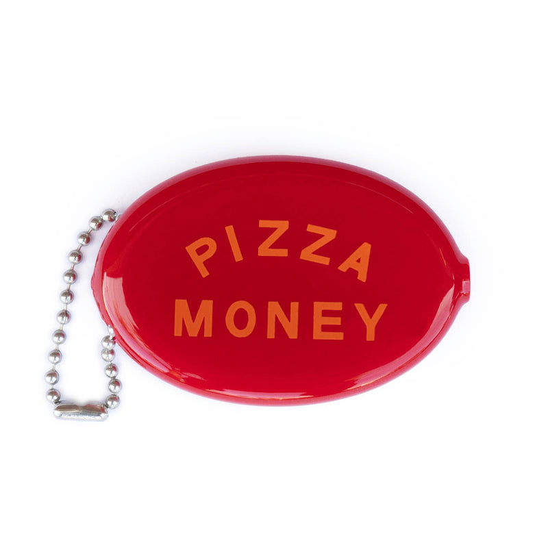 Pizza Money Coin Pouch in Red and Orange