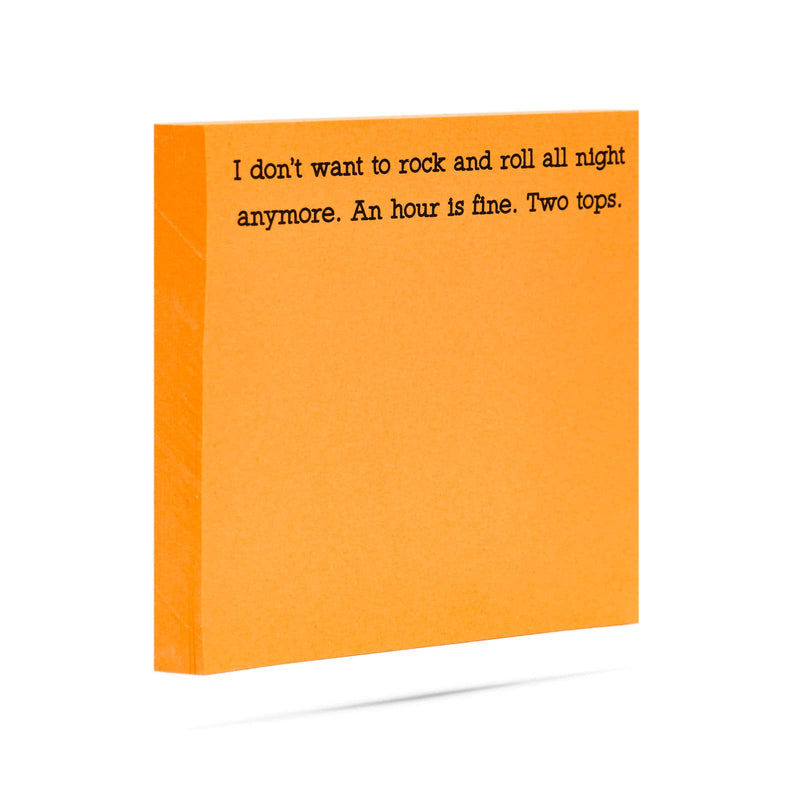 Rock and Roll All Night Sticky Notes