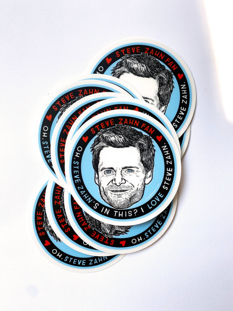 Steve Zahn Fan | 3" Clear Sticker