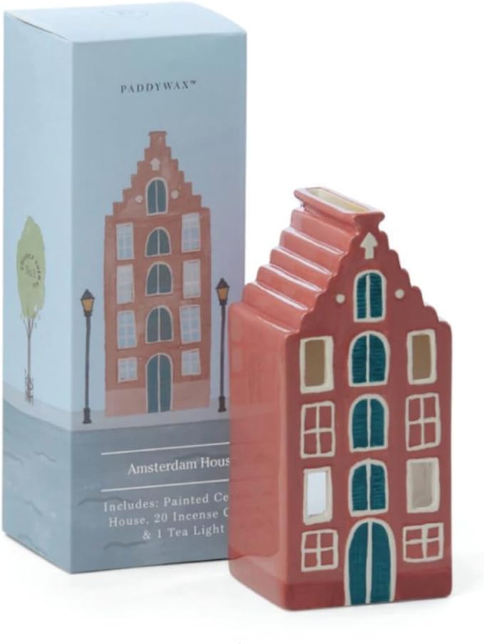 Amsterdam House Ceramic Incense & Tea Light Holder