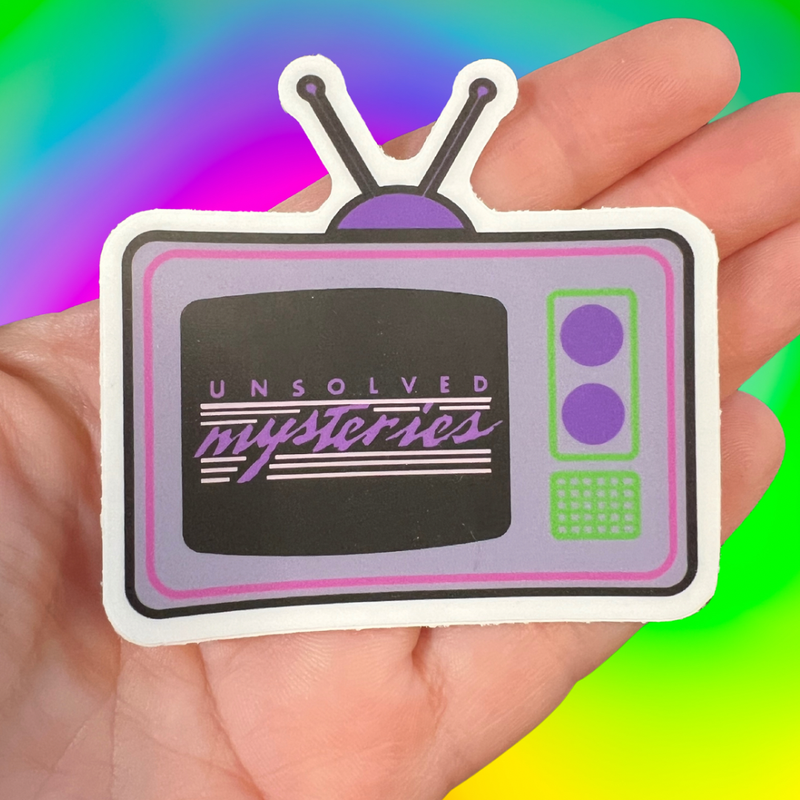 Unsolved Mysteries TV Sticker