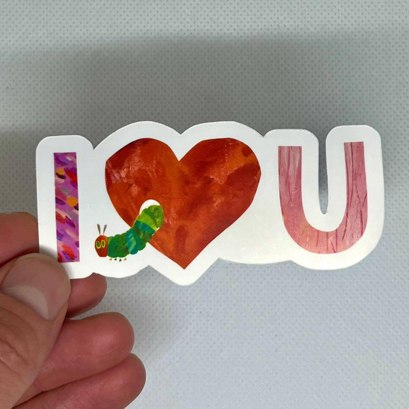 The Very Hungry Caterpillar I Heart You Matte Sticker