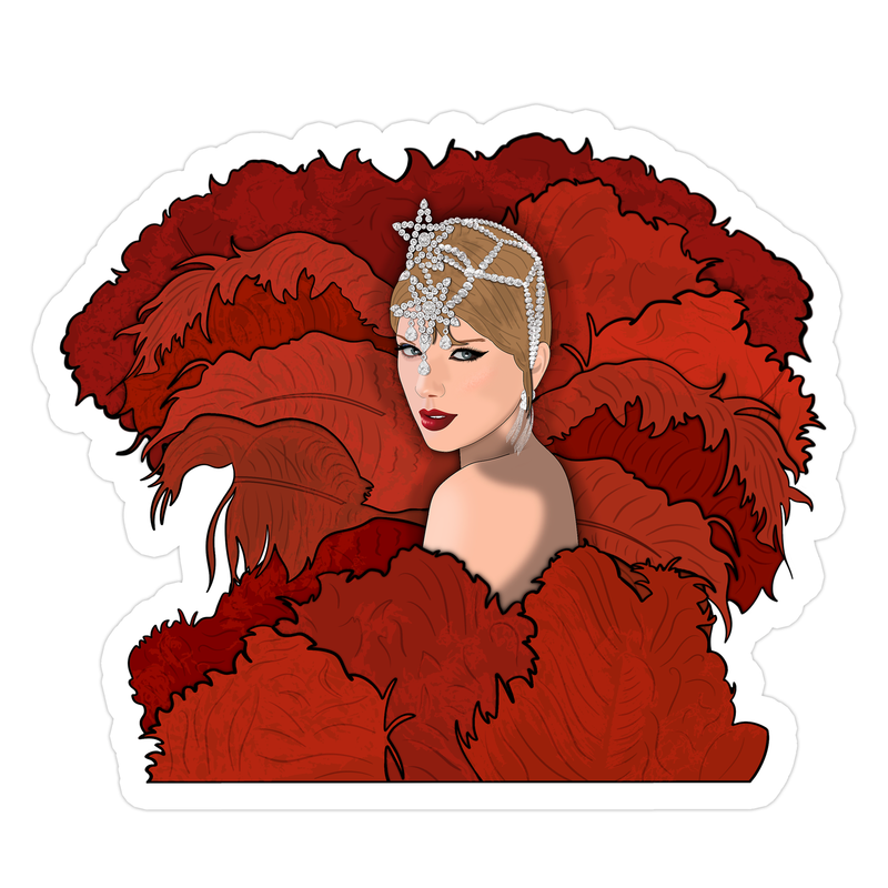 Tayloy Swift Red Showgirl Sticker
