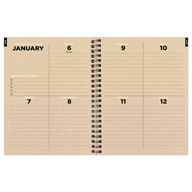 2025 Elemental Stripes Planner - Medium