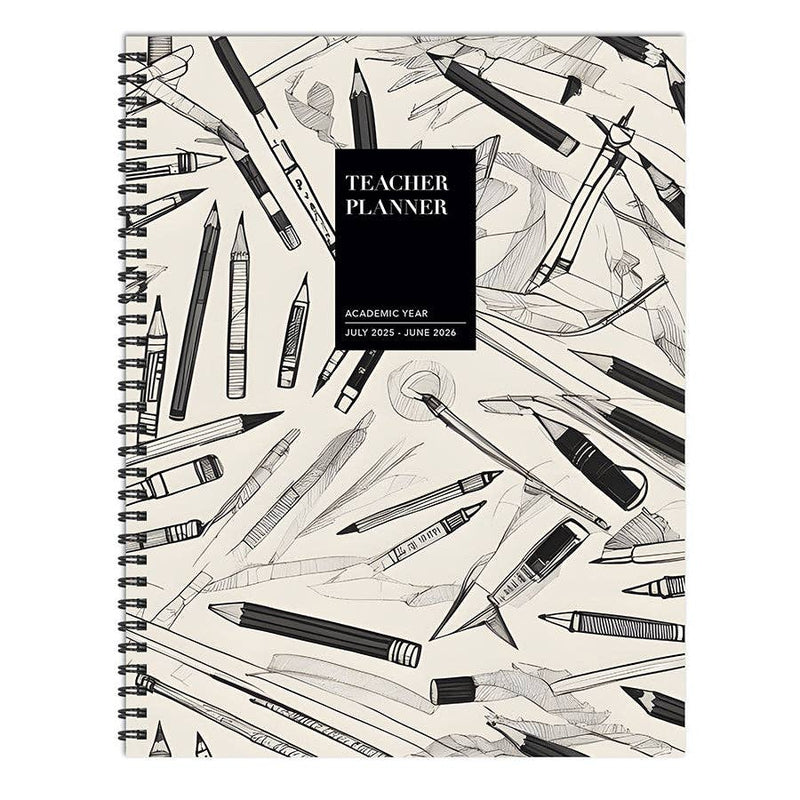 Teacher Lesson Planning Book 2025-2026 - Vintage Ink & Lead