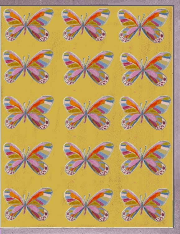 Yellow Butterflies Greeting Card