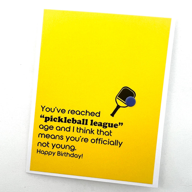 Pickleball League Birthday Card