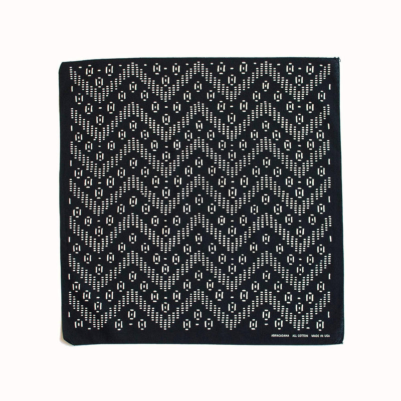 Black Zig Zag Bandana